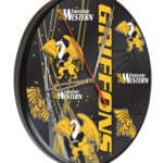 Missouri Western State University 13-Inch Solid Wood Clock in Black 3 Missouri Western State University 13-Inch Solid Wood Clock in Black