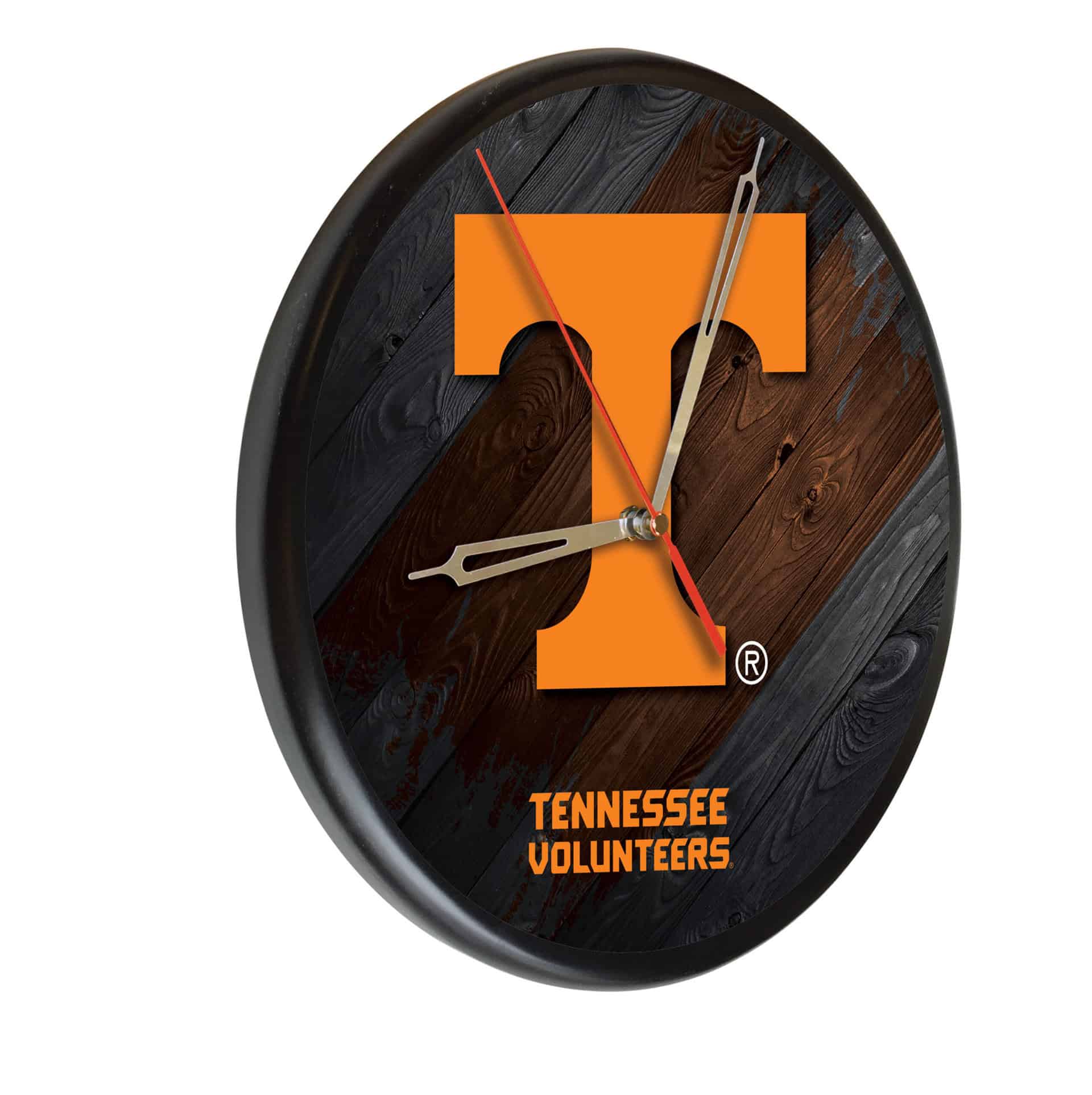 University of Tennessee 13-Inch Solid Wood Clock in Black 3 University of Tennessee 13-Inch Solid Wood Clock in Black