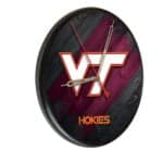 Virginia Tech University 13-Inch Solid Wood Clock in Black