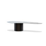 WEDGE Large Brown Ceramic Top Coffee Table
