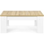 Farmhouse White Lift-Top Multi Purpose Coffee Table with Storage