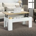 Farmhouse White Lift-Top Multi Purpose Coffee Table with Storage