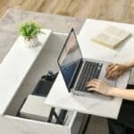 Modern White Lift Top Coffee Table with Hidden Storage