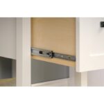 White Oak Top 2 Drawer Office Desk with Shelves 9 White Oak Top 2 Drawer Office Desk with Shelves