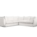 WILLOW Sea Shell Nubbly Fabric Sectional