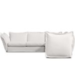 WILLOW Sea Shell Nubbly Fabric Sectional