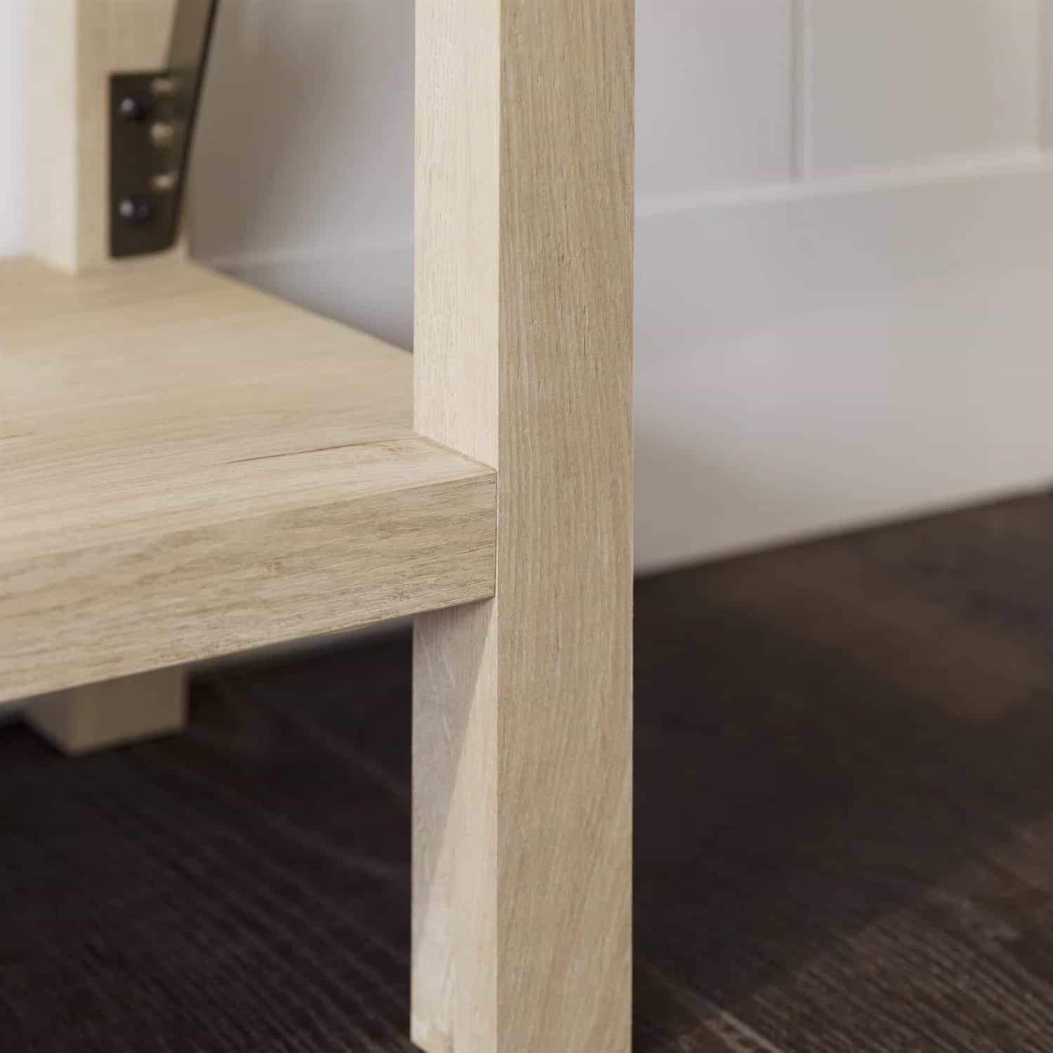 Industrial Farmhouse Entryway Table with White Oak Wood Finish 4 Industrial Farmhouse Entryway Table with White Oak Wood Finish - Image 4