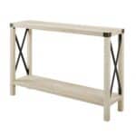 Industrial Farmhouse Entryway Table with White Oak Wood Finish 10 Industrial Farmhouse Entryway Table with White Oak Wood Finish