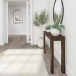 Solid Wood Modern Console Table Dark Brown Walnut Finish 8 Solid Wood Modern Console Table Dark Brown Walnut Finish