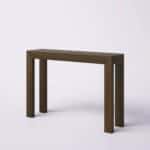 Solid Wood Modern Console Table Dark Brown Walnut Finish 10 Solid Wood Modern Console Table Dark Brown Walnut Finish