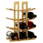 Bamboo Wine Rack Modern Asian Style Holds 12 Bottles 5 Bamboo Wine Rack Modern Asian Style Holds 12 Bottles
