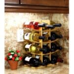 Bamboo Wine Rack Modern Asian Style Holds 12 Bottles 6 Bamboo Wine Rack Modern Asian Style Holds 12 Bottles