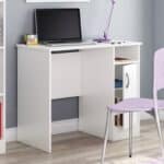 White Computer Desk with Storage for Small Home Office Spaces 3 White Computer Desk with Storage for Small Home Office Spaces