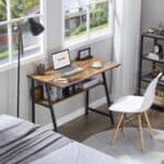 39 Inch Modern Home Office Desk with Shelf Space 9 39 Inch Modern Home Office Desk with Shelf Space