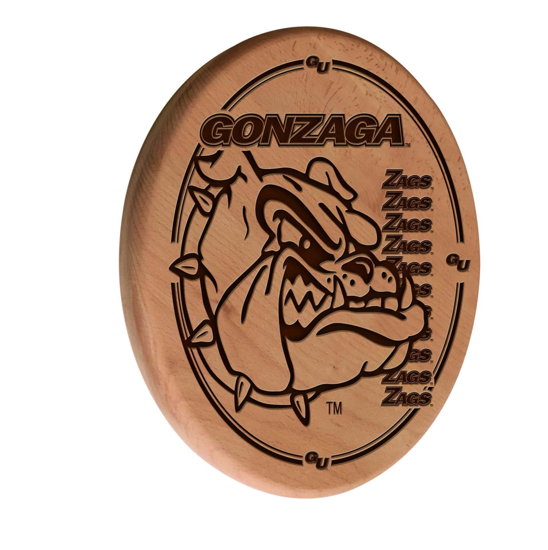 Gonzaga Natural Laser Engraved Wood Sign Wall Art 1 Gonzaga Natural Laser Engraved Wood Sign Wall Art