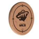 Minnesota Wild Natural Laser Engraved Wood Sign Wall Art