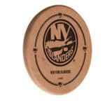 New York Islanders Natural Laser Engraved Wood Sign Wall Art