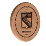 New York Rangers Natural Laser Engraved Wood Sign Wall Art