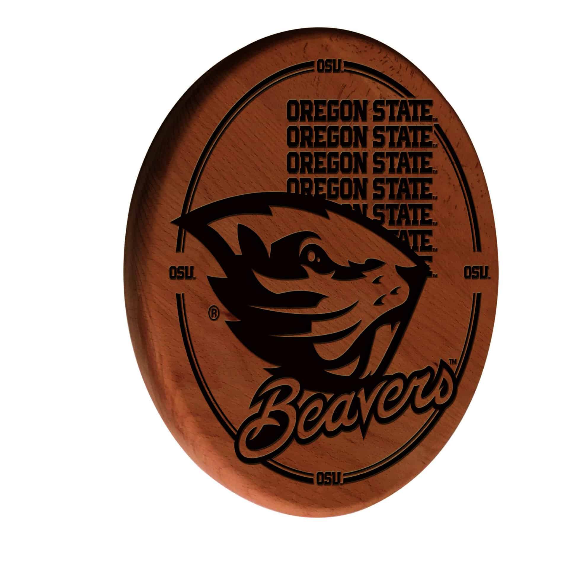 Oregon State University Natural Laser Engraved Wood Sign Wall Art 3 Oregon State University Natural Laser Engraved Wood Sign Wall Art