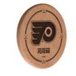Philadelphia Flyers Natural Laser Engraved Wood Sign Wall Art