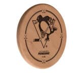 Pittsburgh Penguins Natural Laser Engraved Wood Sign Wall Art