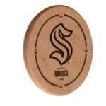 Seattle Kraken Natural Laser Engraved Wood Sign Wall Art