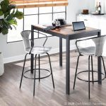 Waco Industrial Grey Wood and Black Metal Counter Stool 10 Waco Industrial Grey Wood and Black Metal Counter Stool