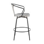 Waco Industrial Grey Wood and Black Metal Counter Stool 12 Waco Industrial Grey Wood and Black Metal Counter Stool