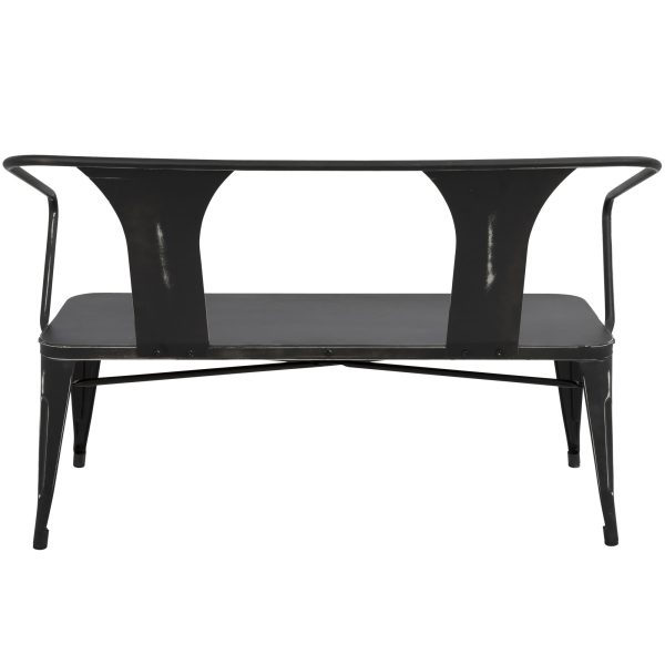 Waco Vintage Black Metal Industrial Multi Use Bench 5