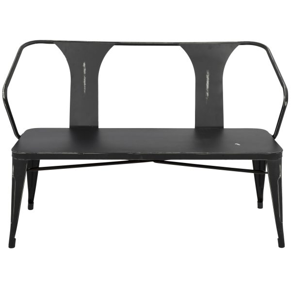 Waco Vintage Black Metal Industrial Multi Use Bench 6