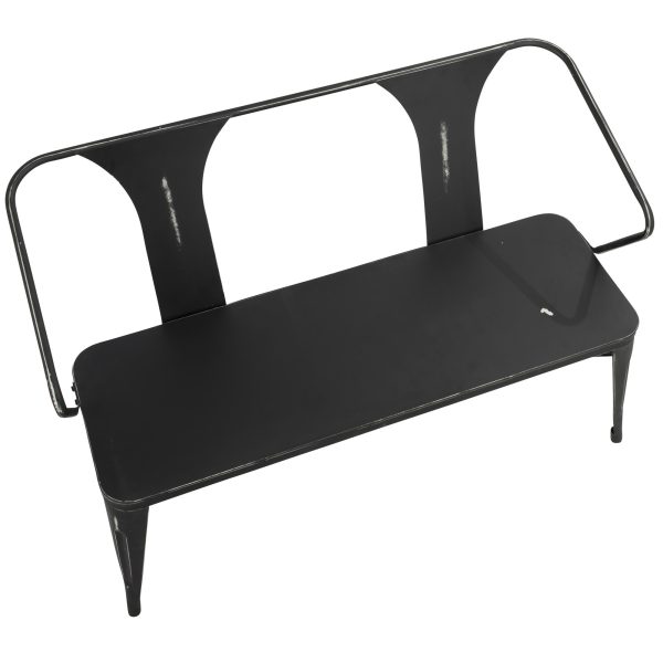 Waco Vintage Black Metal Industrial Multi Use Bench 7