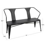 Waco Vintage Black Metal Industrial Multi-Use Bench 19 Waco Vintage Black Metal Industrial Multi-Use Bench