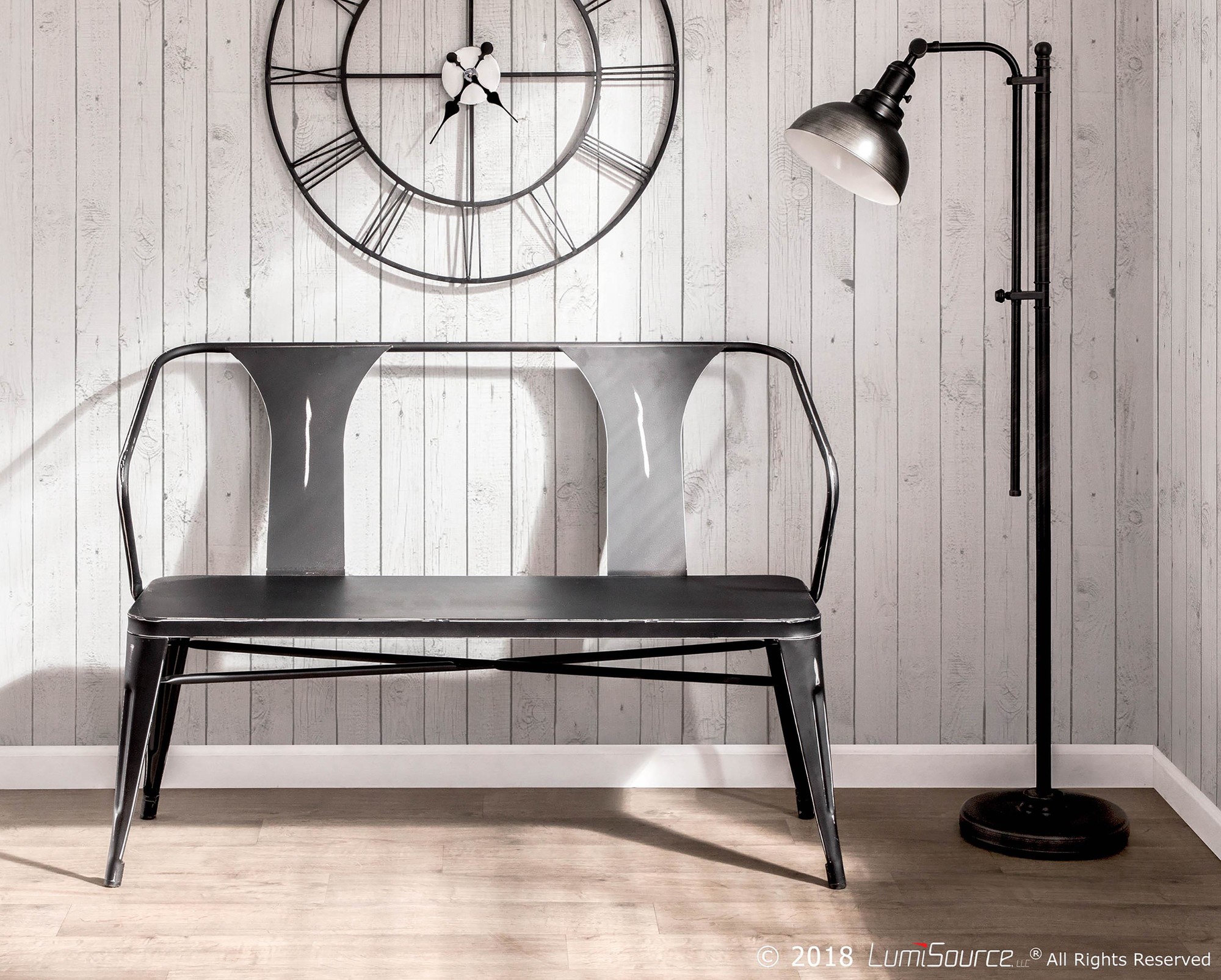Waco Vintage Black Metal Industrial Multi-Use Bench 1 Waco Vintage Black Metal Industrial Multi-Use Bench