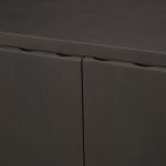 Wagner Dark Brown Wood w/ Arched Design Accent Cabinet