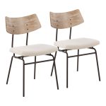 Walker Cream Noise Mid-Century Modern Dining Chairs (Set of 2) 13 Walker Cream Noise Mid-Century Modern Dining Chairs (Set of 2)