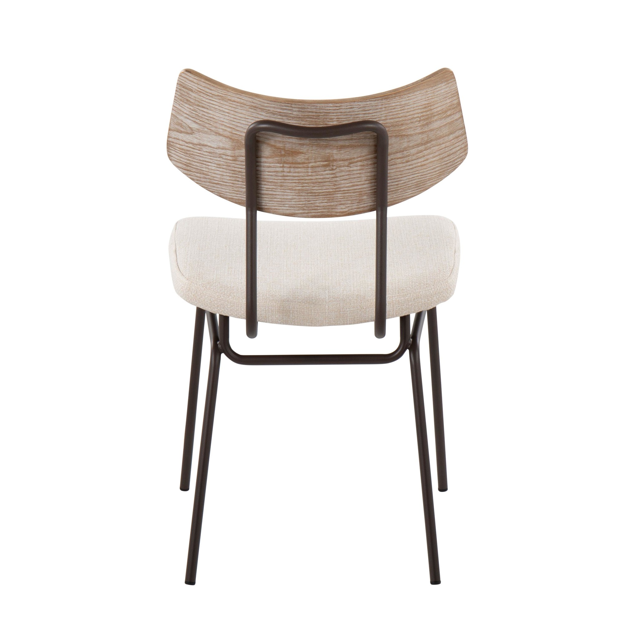 Walker Cream Noise Mid-Century Modern Dining Chairs (Set of 2) 7 Walker Cream Noise Mid-Century Modern Dining Chairs (Set of 2) - Image 7