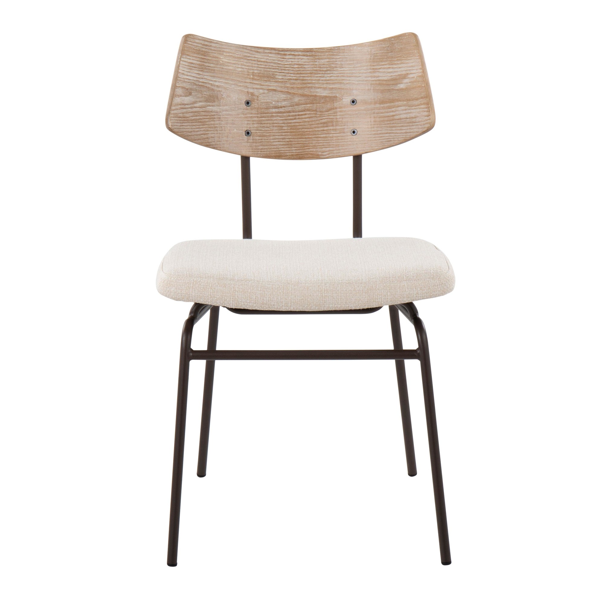 Walker Cream Noise Mid-Century Modern Dining Chairs (Set of 2) 8 Walker Cream Noise Mid-Century Modern Dining Chairs (Set of 2) - Image 8