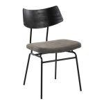 Walker Mid-Century Modern Black Dining Chairs Dark Grey (Set of 2) 16 Walker Mid-Century Modern Black Dining Chairs Dark Grey (Set of 2)