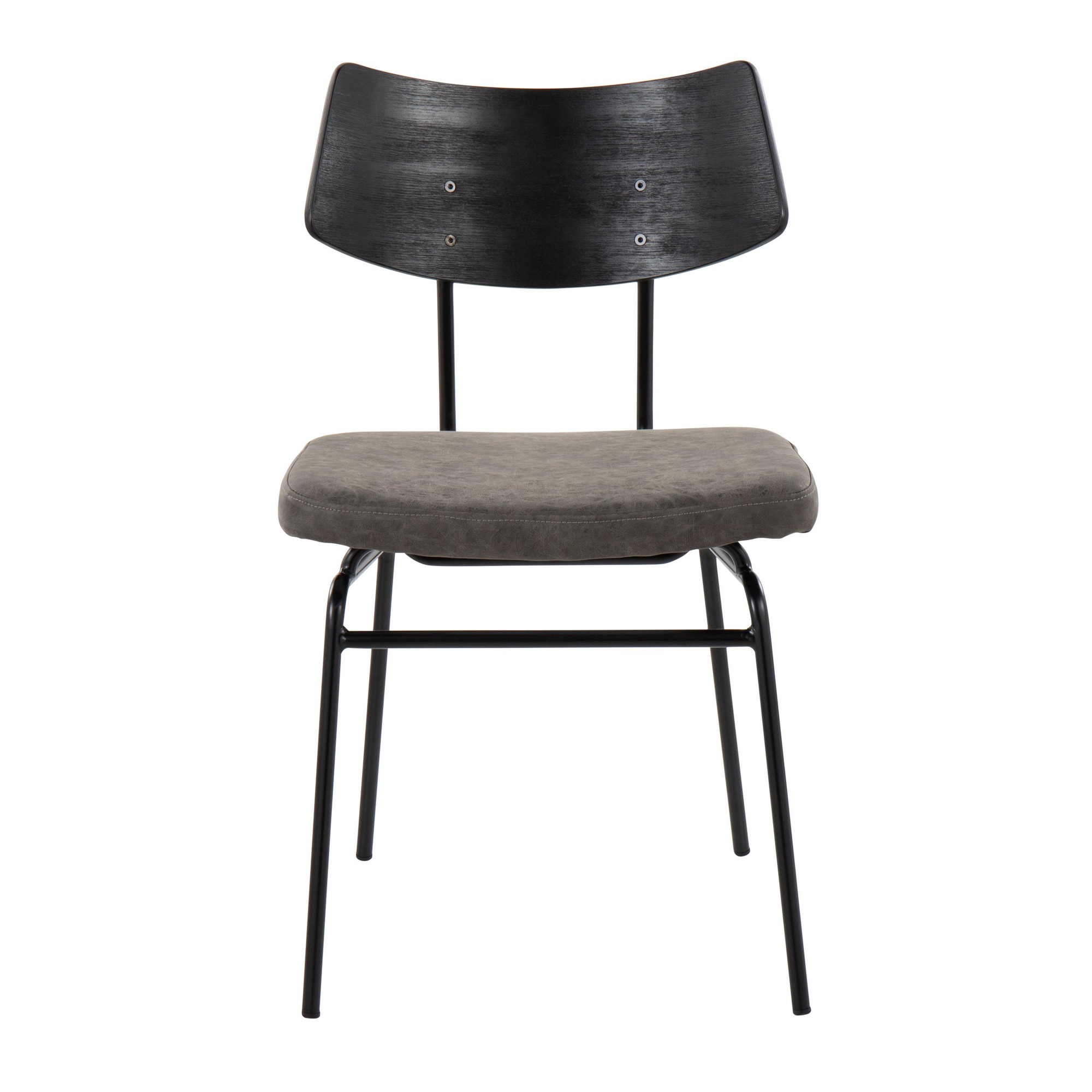 Walker Mid-Century Modern Black Dining Chairs Dark Grey (Set of 2) 9 Walker Mid-Century Modern Black Dining Chairs Dark Grey (Set of 2) - Image 9
