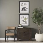 Wallen Solid Dark Brown Wood 3 Drawer Accent Cabinet