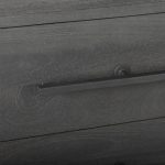 Ward 34L x 18W Brown Wood and Iron 3 Drawer Accent Cabinet
