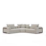 Warner Gray 3 Piece Sofa Set w/Corner Piece