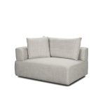 Warner Gray 3 Piece Sofa Set w/Corner Piece