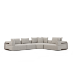 Warner Gray 3 Piece Sofa Set w/Corner Piece