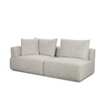 Warner Gray 3 Piece Sofa Set w/Corner Piece