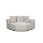 Warner Gray 3 Piece Sofa Set w/Corner Piece