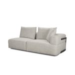 Warner Gray 3 Piece Sofa Set w/Corner Piece
