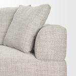 Warner Gray 3 Piece Sofa Set w/Corner Piece