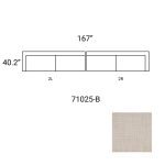 Warner Oatmeal 2 Piece Long Sofa Set