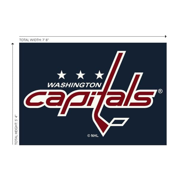Washington Capitals 6x8 Spirit Rug 1